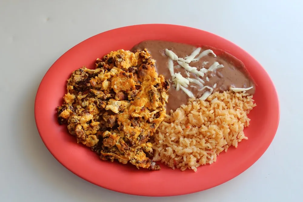 Un Taco Arroz Y Frijoles